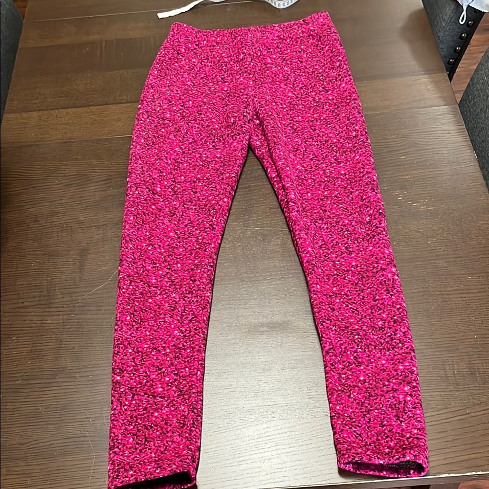 just cozy Pink Fur Lined Leggings